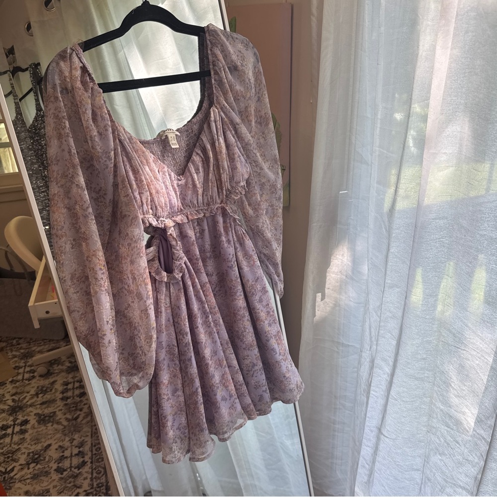 Privy cut out long sleeve dress